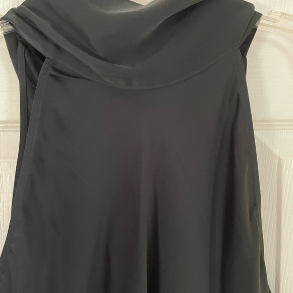 Black Banana Republic dress with turtleneck and tie that flows down the back - Picture 2 of 8
